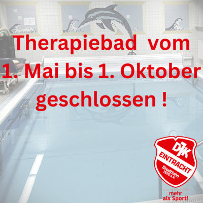 Therapiebad geschlossen